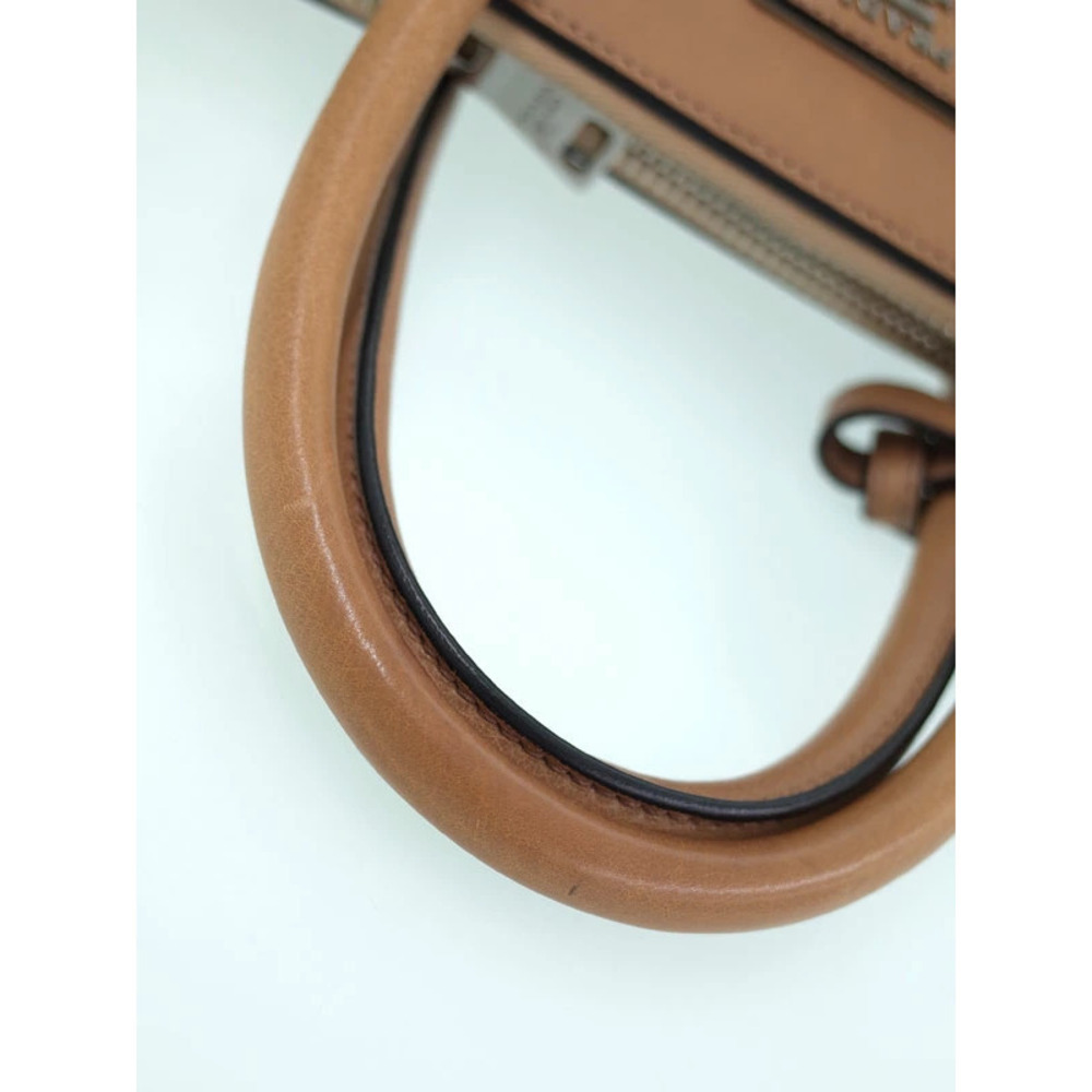 Prada City Calf Twin Pocket Tote 2way Cannella Brown View 6